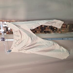 52. NWT Boohoo Tan One Sleeve Button Up Dress Size 4 P2P 15-16